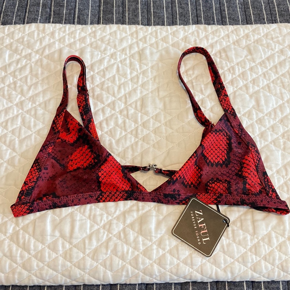 Zaful Forever Young Swim Top